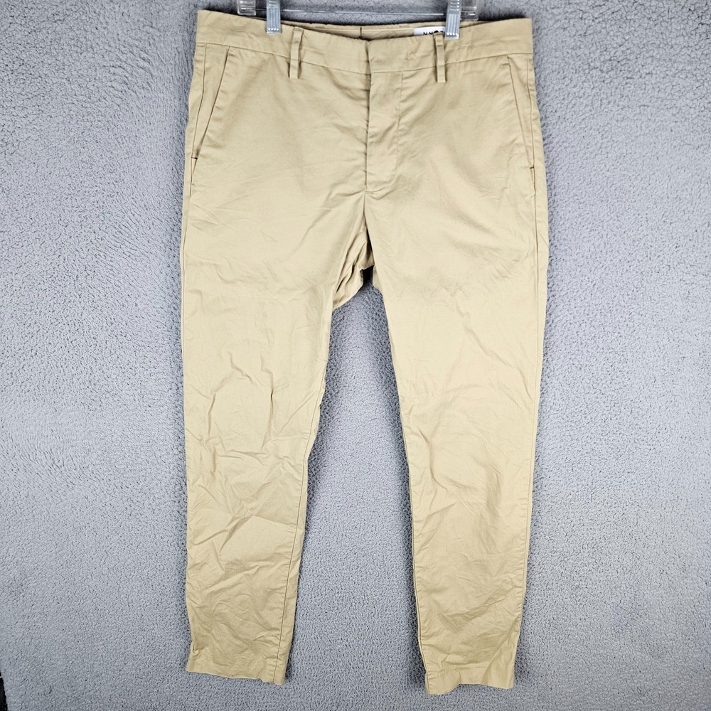 NN07 No Nationality Chino Pants Mens 32x32 Classic Flat Front Straight Theo 1229